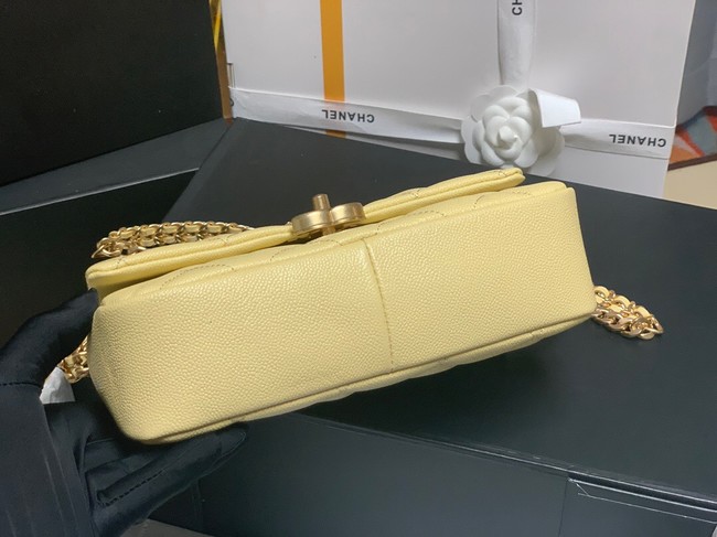 Chanel Grained Calfskin Shoulder Bag AS3103 YELLOW