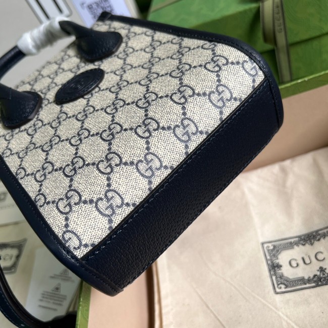 Gucci Mini tote bag with Interlocking G 671623 Blue