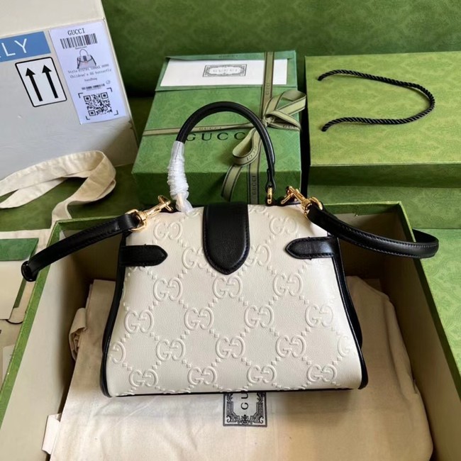 Gucci Small GG top handle bag 675791 White