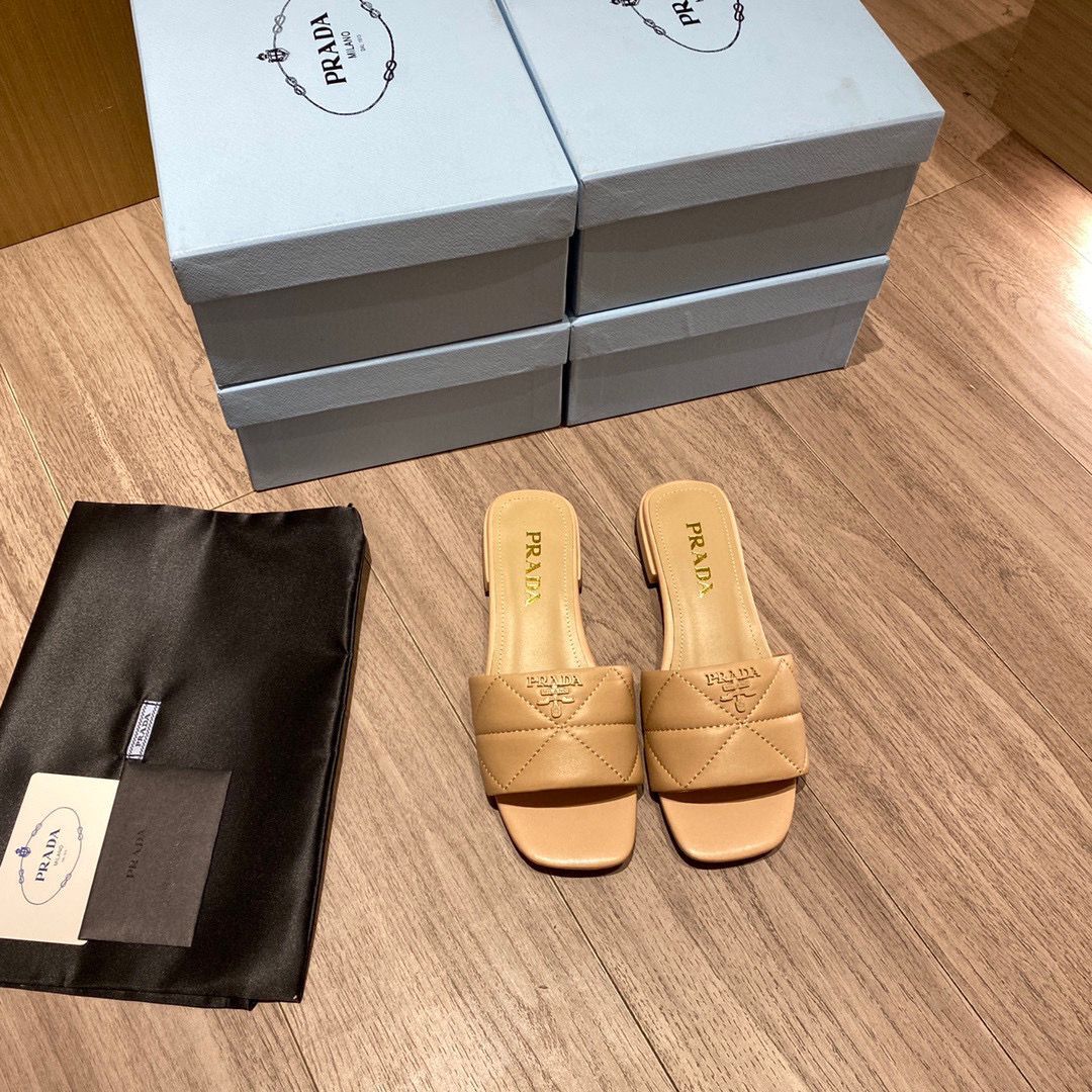 Prada Slippers Shoes PD56902 Nude