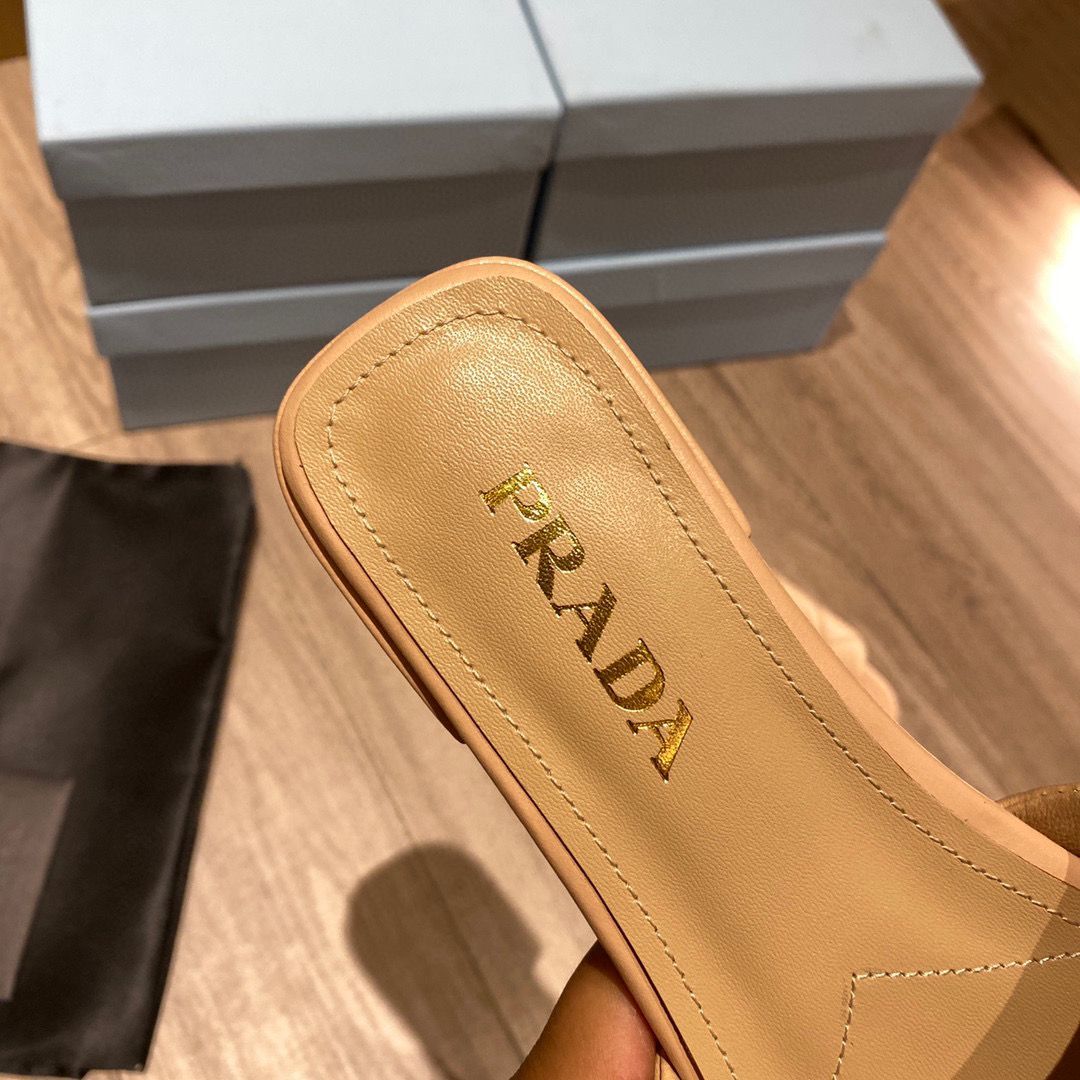 Prada Slippers Shoes PD56902 Nude