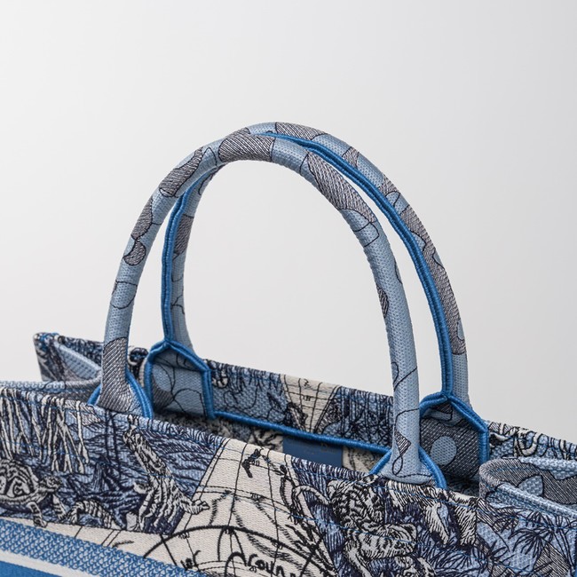 DIOR BOOK TOTE Embroidery C1287-23 blue