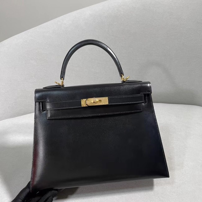 Hermes BOX Leather KL28 black