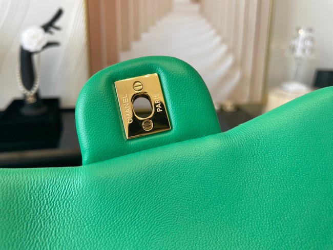 Chanel MINI Flap Bag Original Sheepskin Leather 1115 green