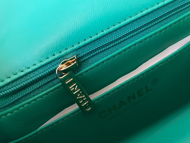 Chanel MINI Flap Bag Original Sheepskin Leather 1115 green