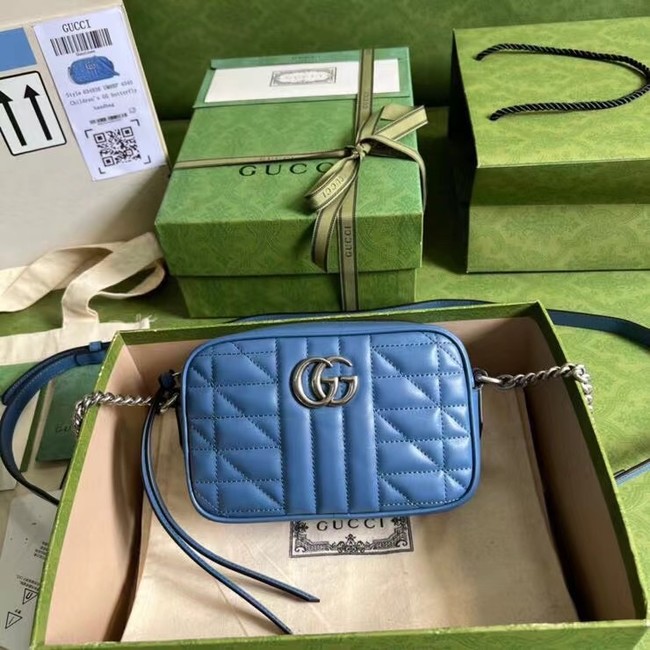 Gucci GG Marmont mini shoulder bag 634936 blue