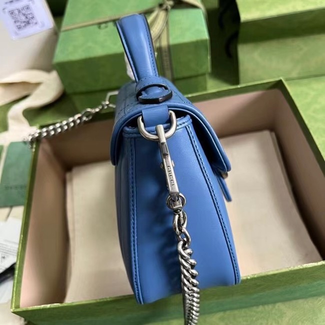 Gucci GG Marmont small shoulder bag 583571 blue