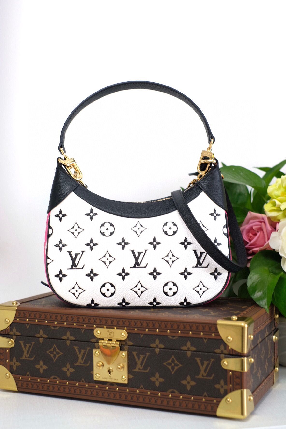 Louis Vuitton Original Leather Bagatelle M46091 Black