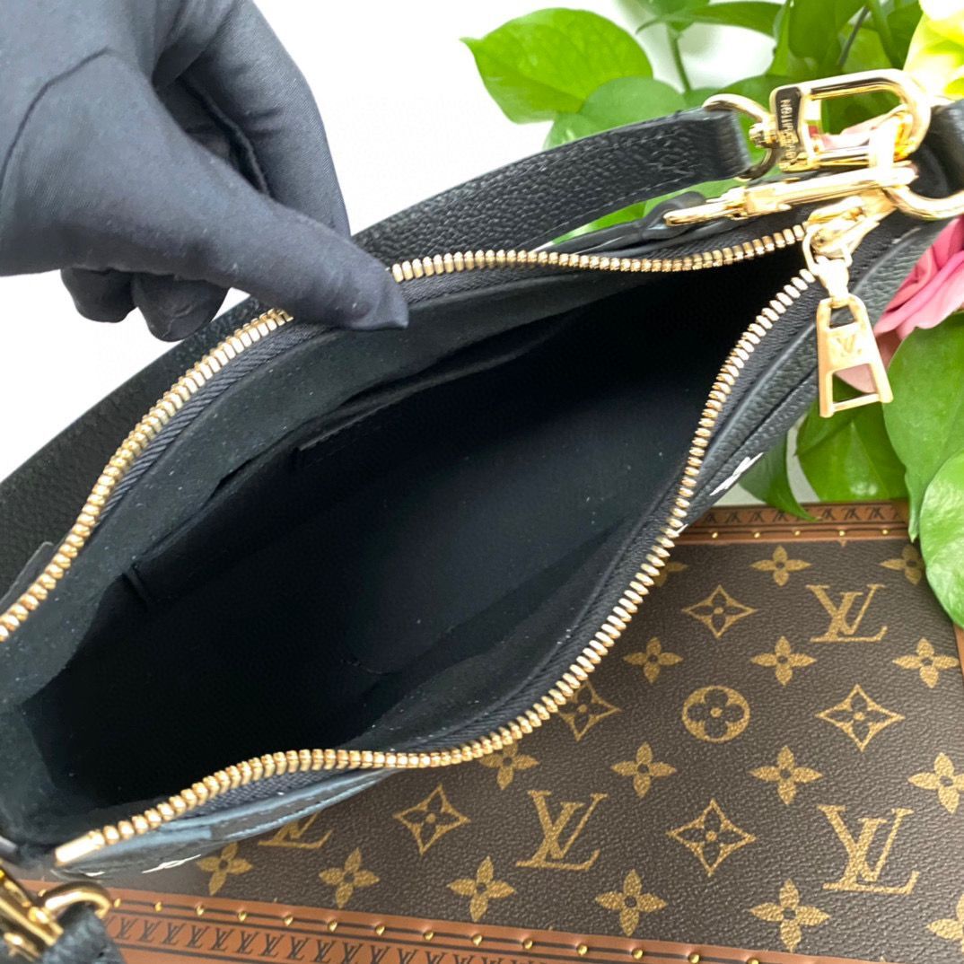 Louis Vuitton Original Leather Bagatelle M46091 Black