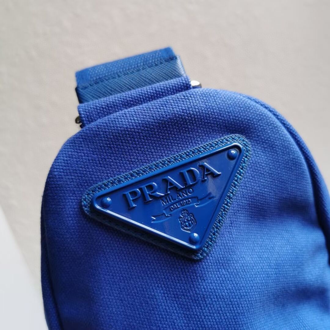 Prada Re-Nylon large shoulder bag 2EV077 blue