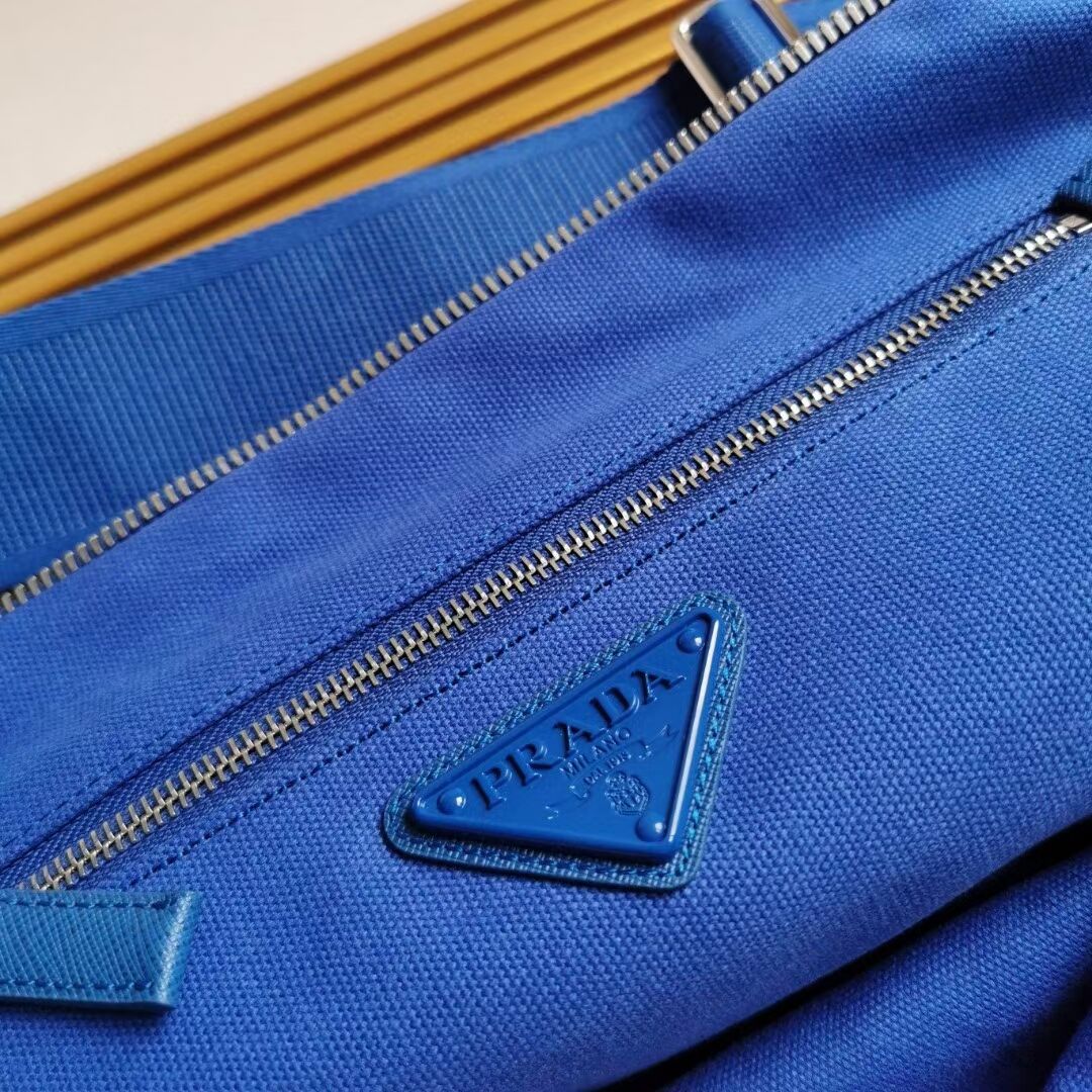 Prada Re-Nylon large shoulder bag 2EV077 blue