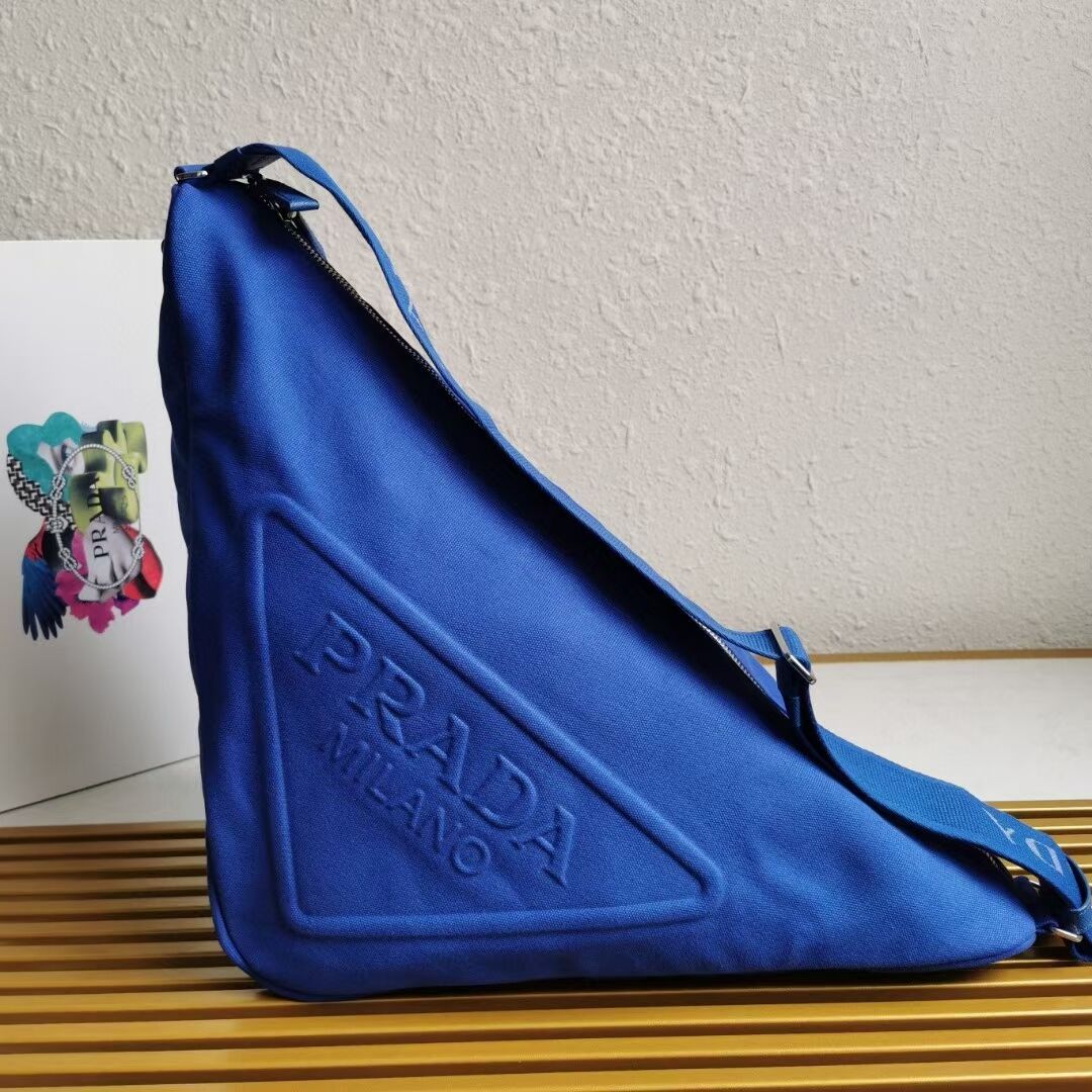 Prada Re-Nylon large shoulder bag 2EV077 blue