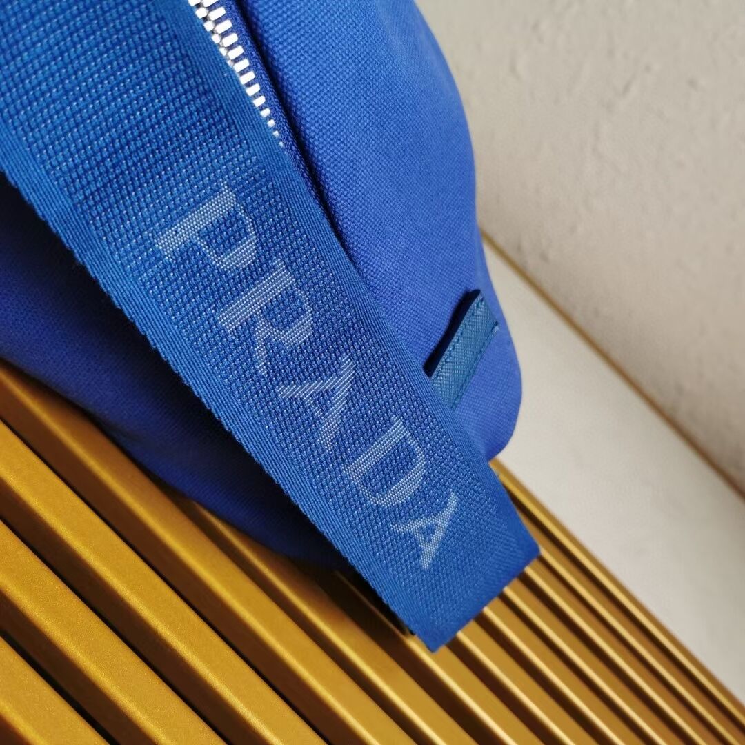 Prada Re-Nylon large shoulder bag 2EV077 blue