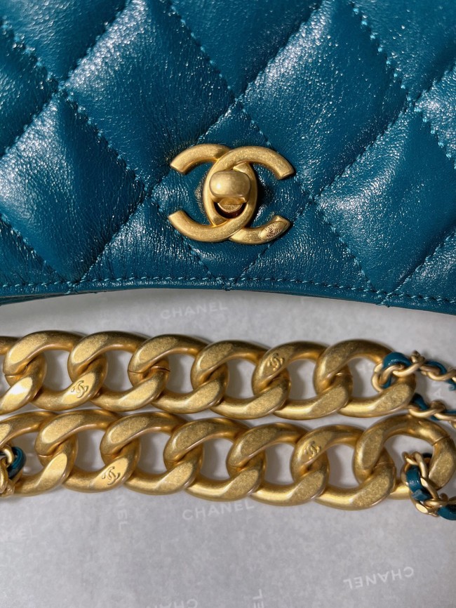 Chanel Calfskin Shoulder Bag AS3111 blue