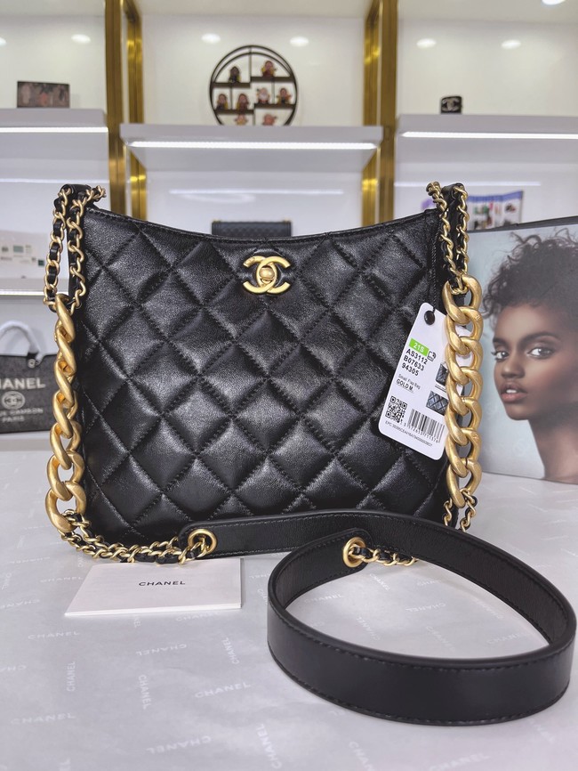 Chanel Calfskin Shoulder Bag AS3112 black