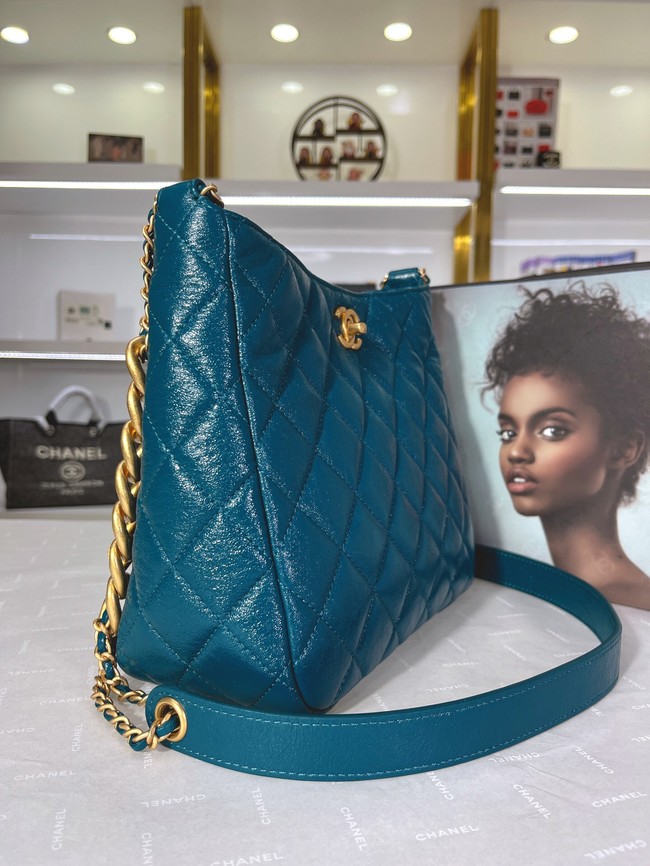 Chanel Calfskin Shoulder Bag AS3112 blue