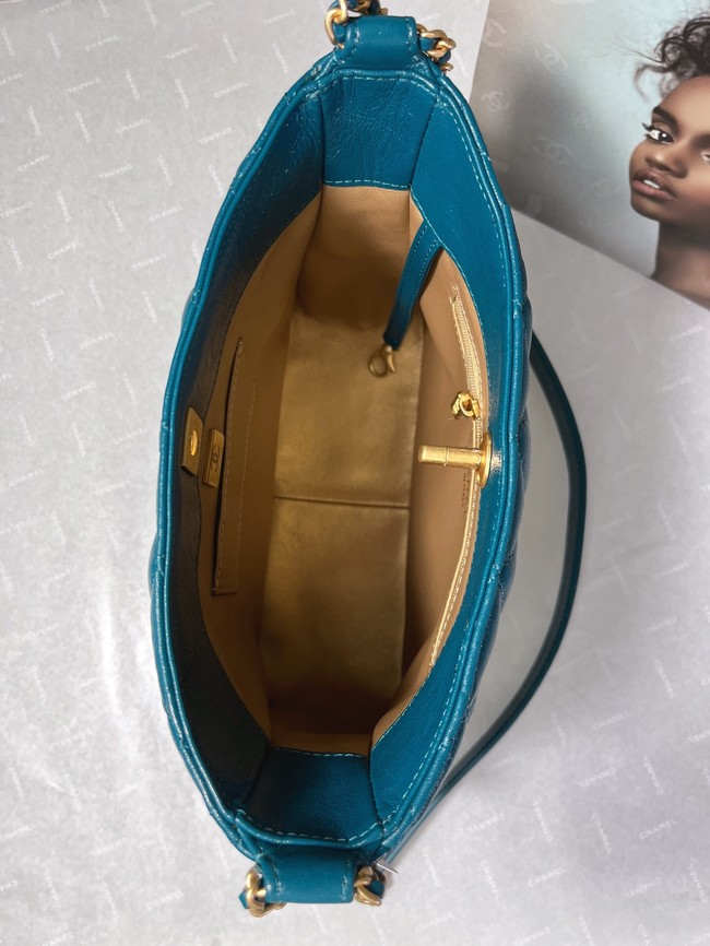 Chanel Calfskin Shoulder Bag AS3112 blue