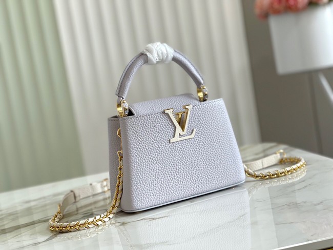 Louis Vuitton CAPUCINES PM M57228 Pearl White