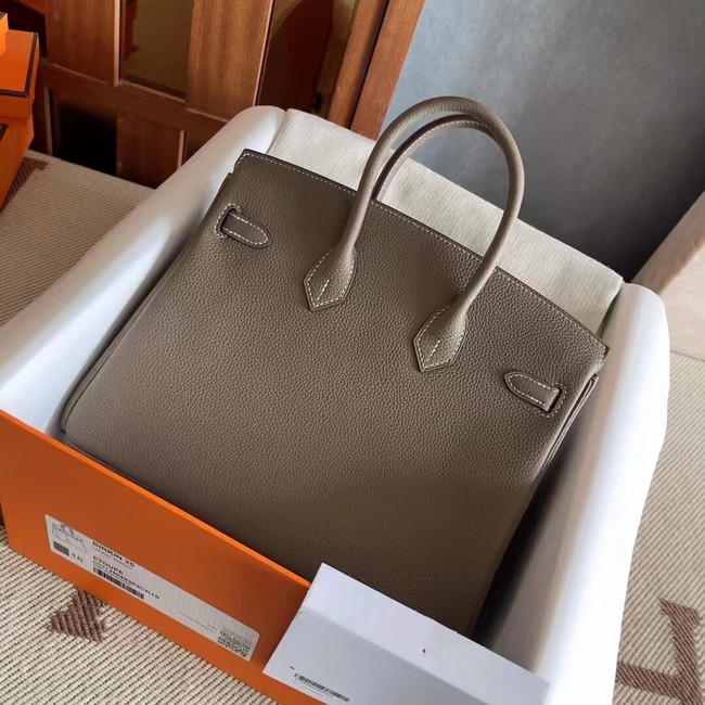 Hermes original Togo Leather HB25O dark gray