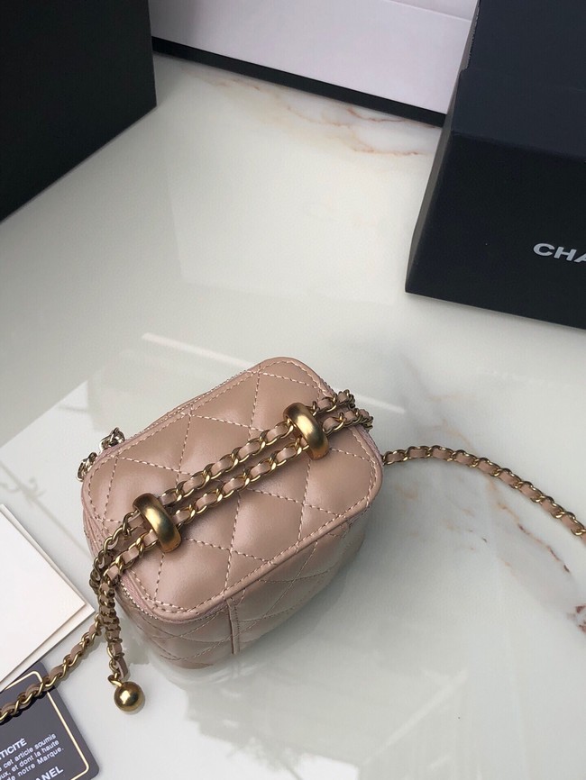 Chanel mini Shoulder Bag Lambskin & Gold-Tone Metal AP2292 pink