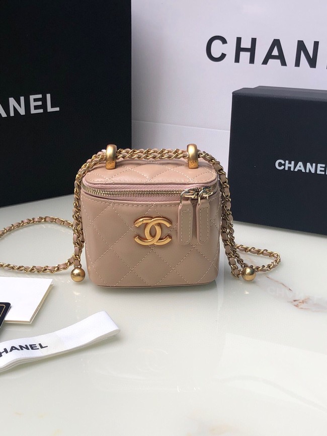 Chanel mini Shoulder Bag Lambskin & Gold-Tone Metal AP2292 pink