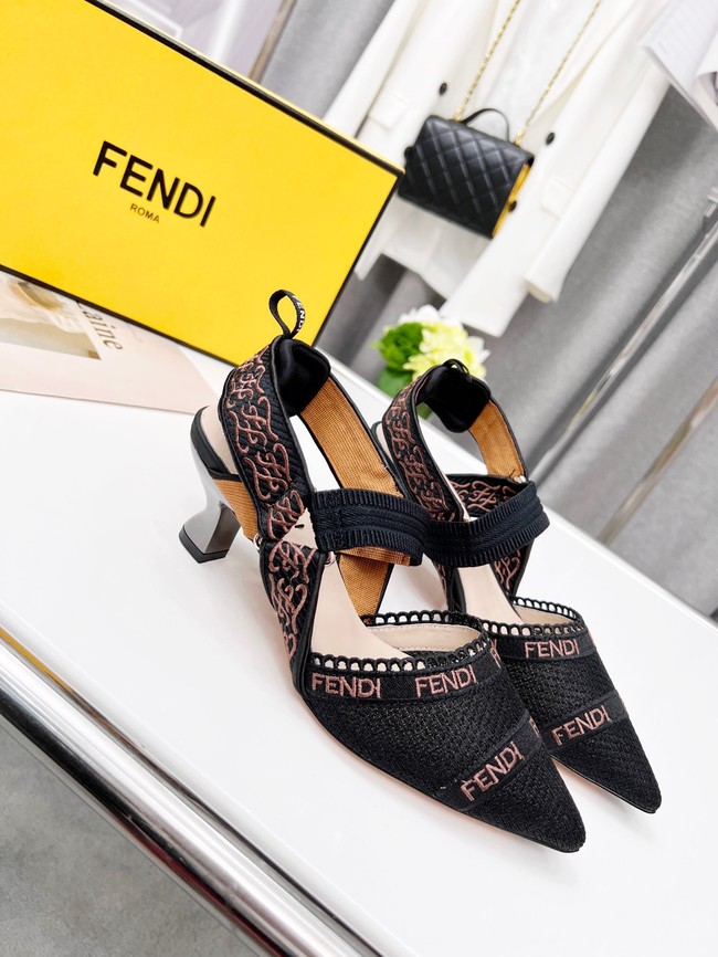 Fendi SANDAL 91029-1 Heel 5.5CM