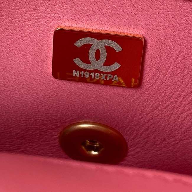 Chanel Flap Lambskin mini Shoulder Bag AS3113 pink