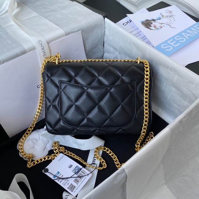 Chanel Flap Lambskin small Shoulder Bag AS3114 black