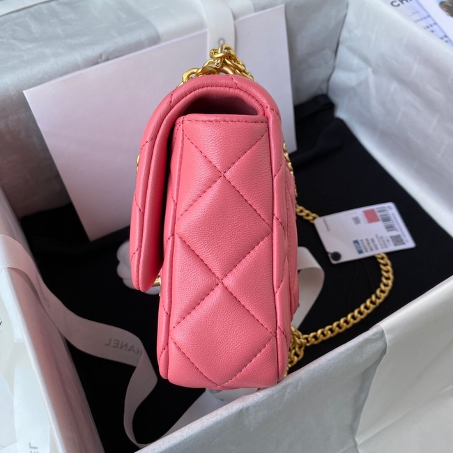 Chanel Flap Lambskin small Shoulder Bag AS3114 pink