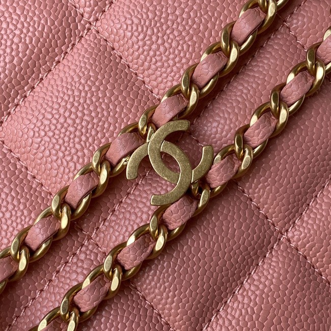 Chanel Shoulder Bag Grained Calfskin&Gold-Tone Metal AS3223 pink