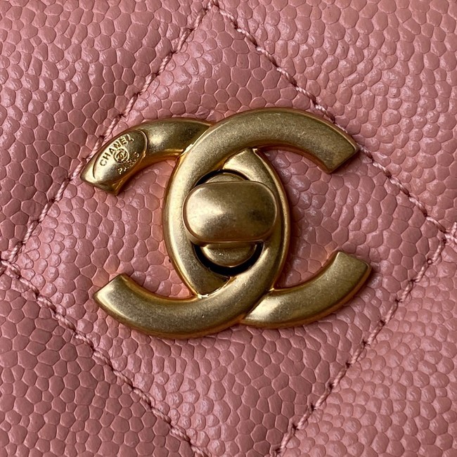 Chanel Shoulder Bag Grained Calfskin&Gold-Tone Metal AS3223 pink