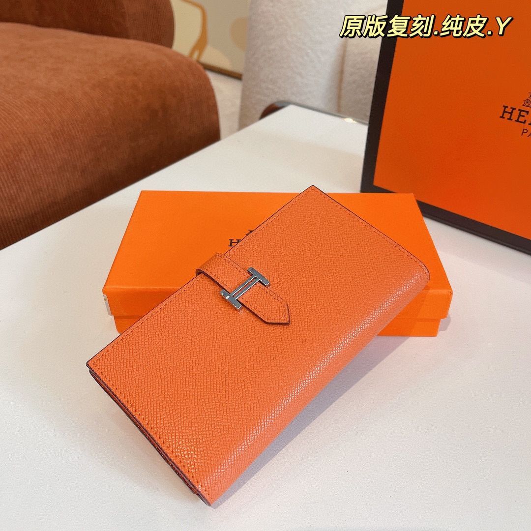 Hermes Bearn Japonaise Bi-Fold Wallet Espom Leather A208