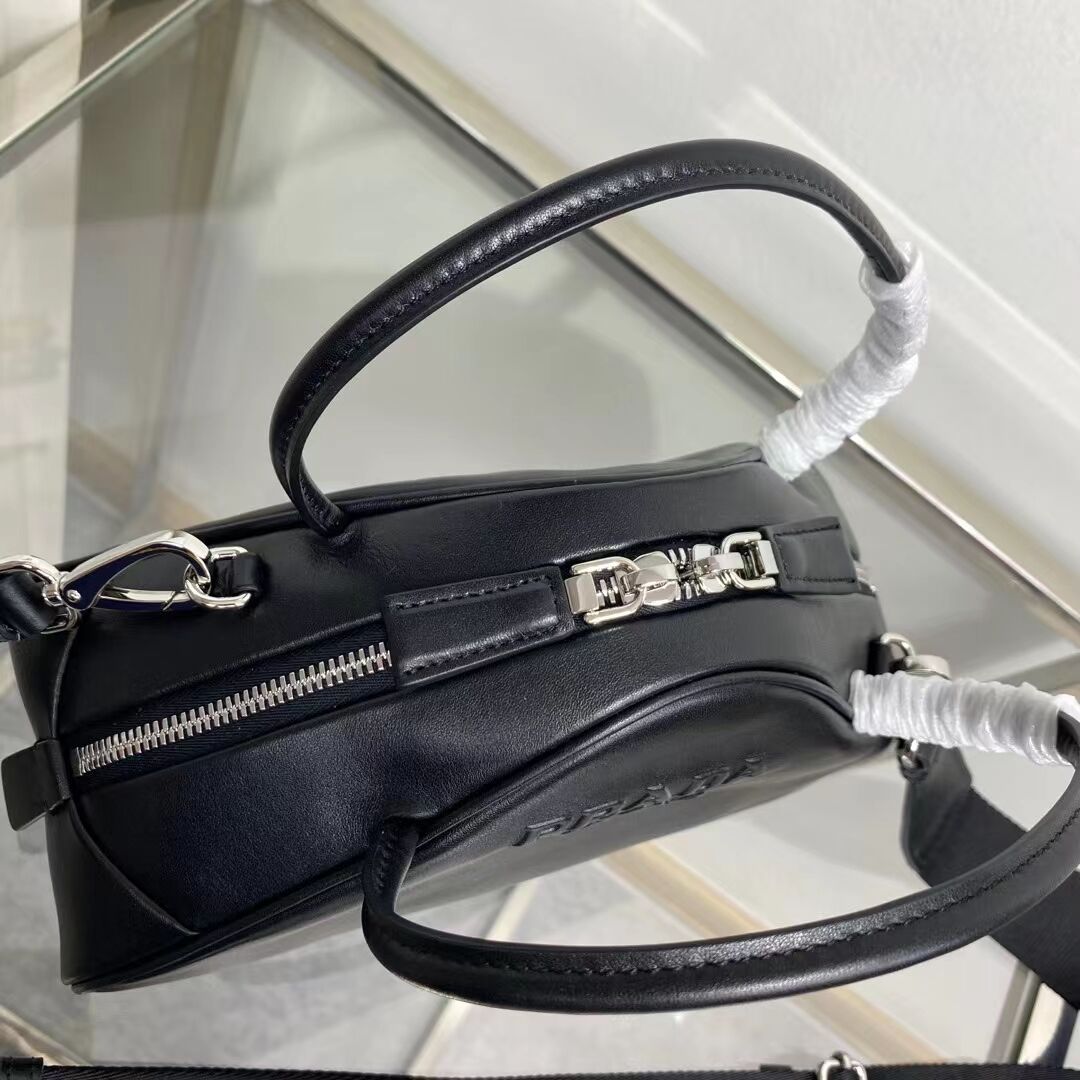 Prada Leather Triangle bag 1BB082 black