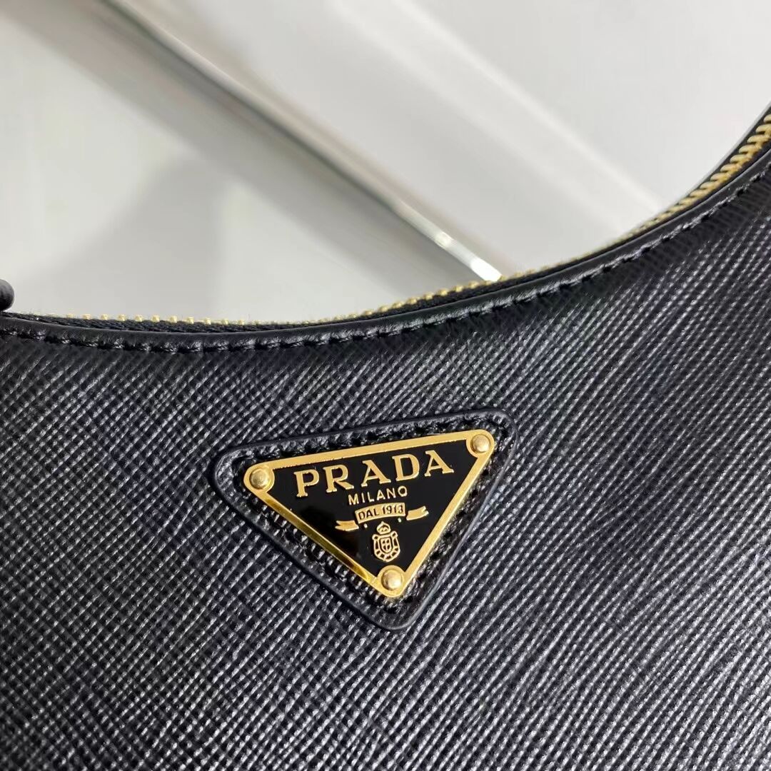 Prada Small Saffiano leather shoulder bag 1BD330 black