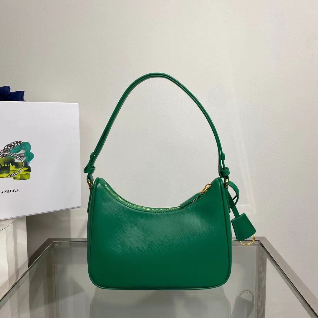 Prada Small Saffiano leather shoulder bag 1BD330 green