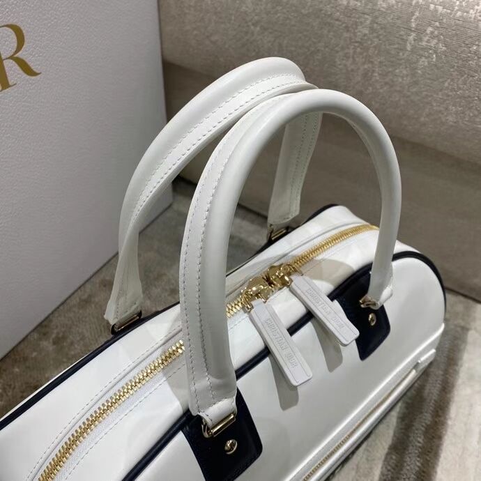 DIOR medium leather tote Bag C9189 white