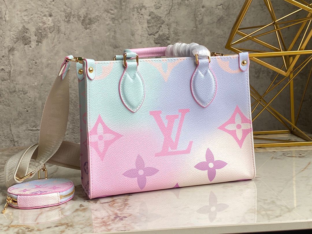 Louis Vuitton ONTHEGO Dip Dye Pastel Small M59856 Pink&Blue