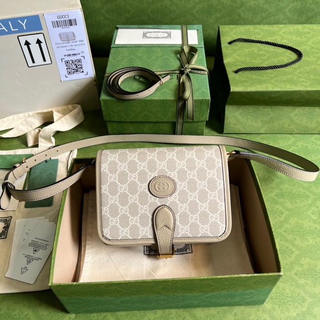 Gucci Mini shoulder bag with Interlocking G 671620 Beige