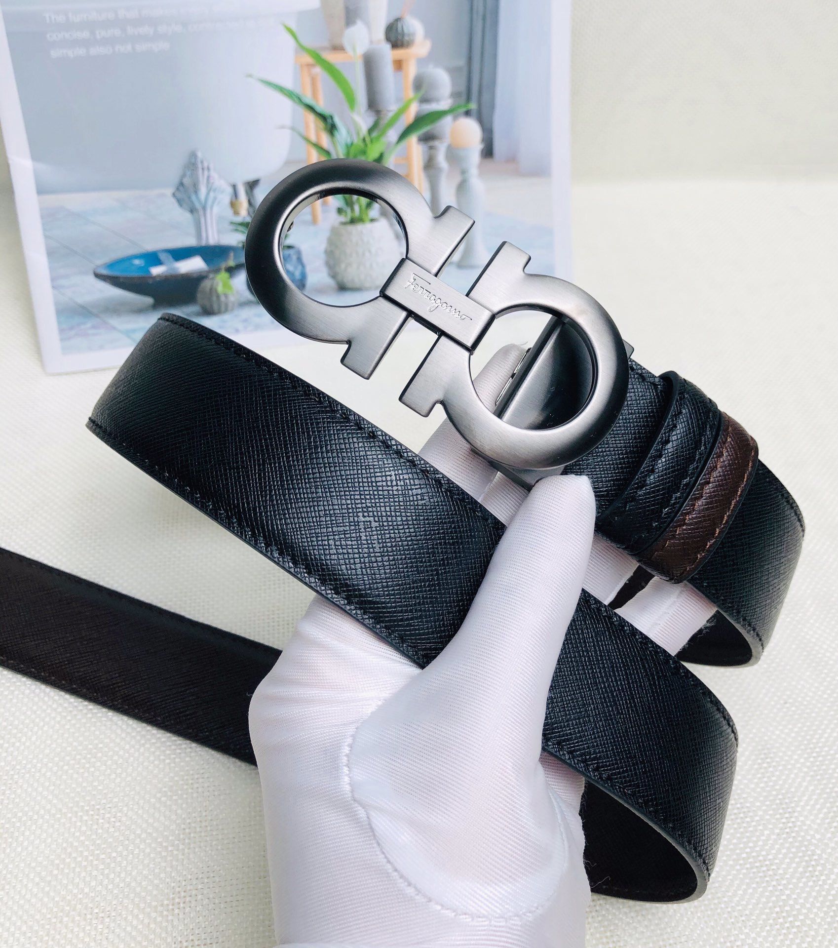 Ferragamo Belt 35MM SFB00006-1