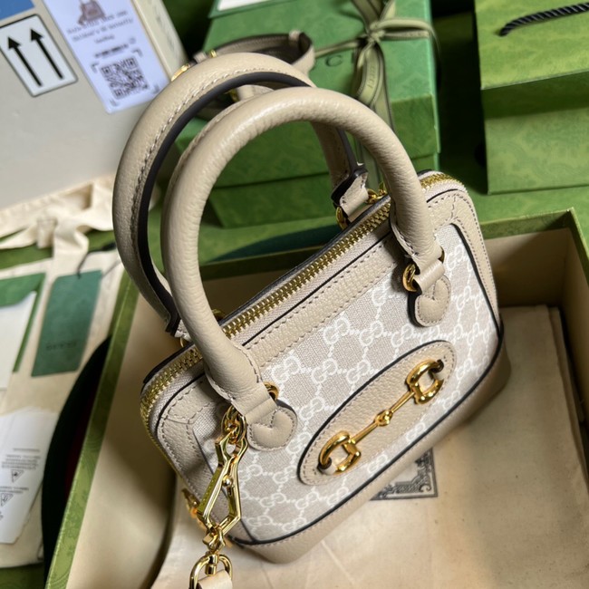 Gucci Ophidia small top handle bag with Web 677212 Beige