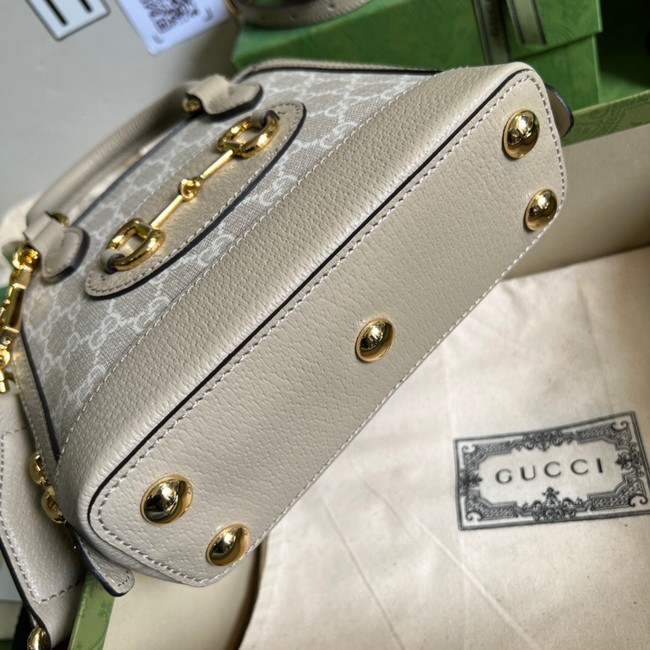 Gucci Ophidia small top handle bag with Web 677212 Beige