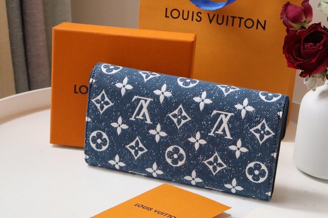 Louis Vuitton SARAH WALLET M81183 Navy Blue