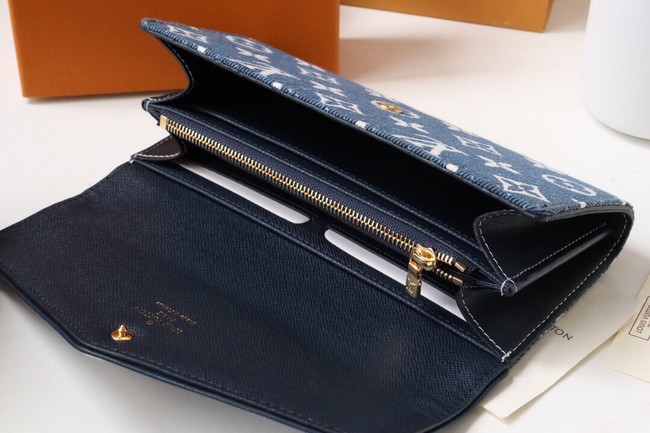 Louis Vuitton SARAH WALLET M81183 Navy Blue