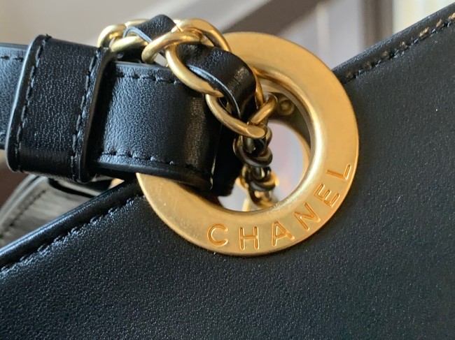 Chanel Sheepskin Shoulder Bag AS3128 black