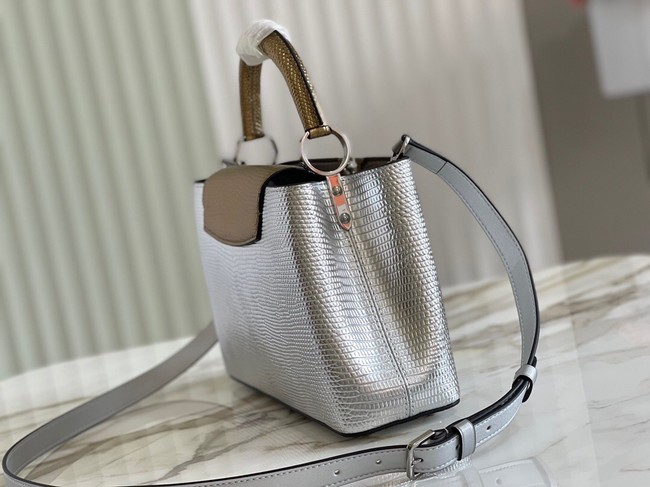 Louis Vuitton CAPUCINES BB M59266 silver