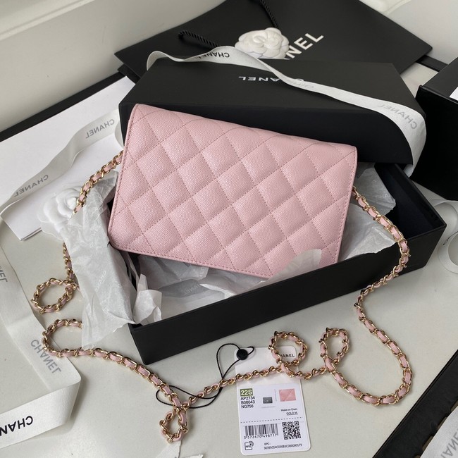 Chanel Grained Calfskin small Shoulder Bag AP2734 pink