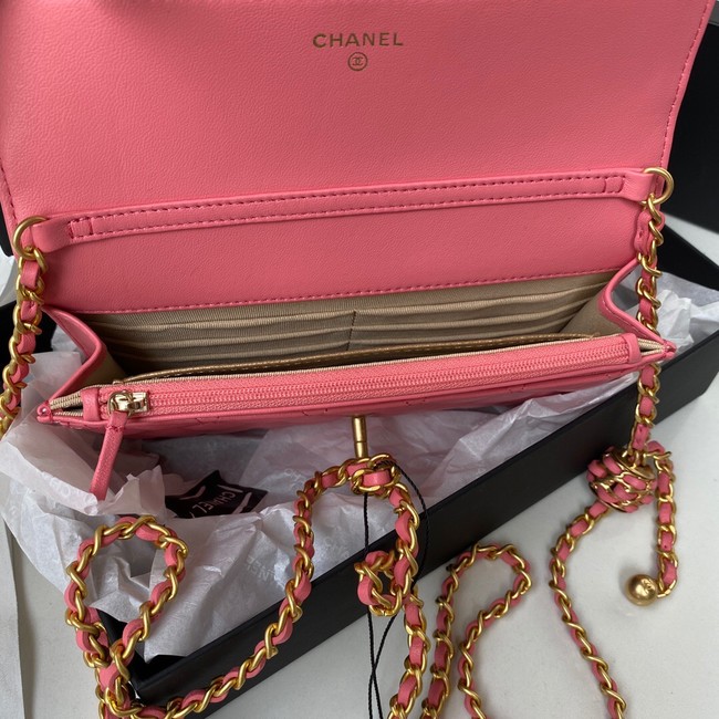 Chanel Lambskin Flap Shoulder Bag AP1450 pink