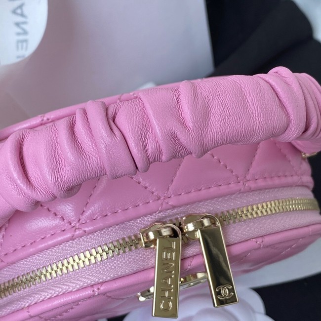 Chanel lambskin top handle bag AP27301 pink