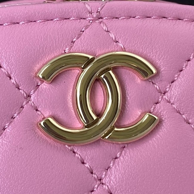 Chanel lambskin top handle bag AP27301 pink