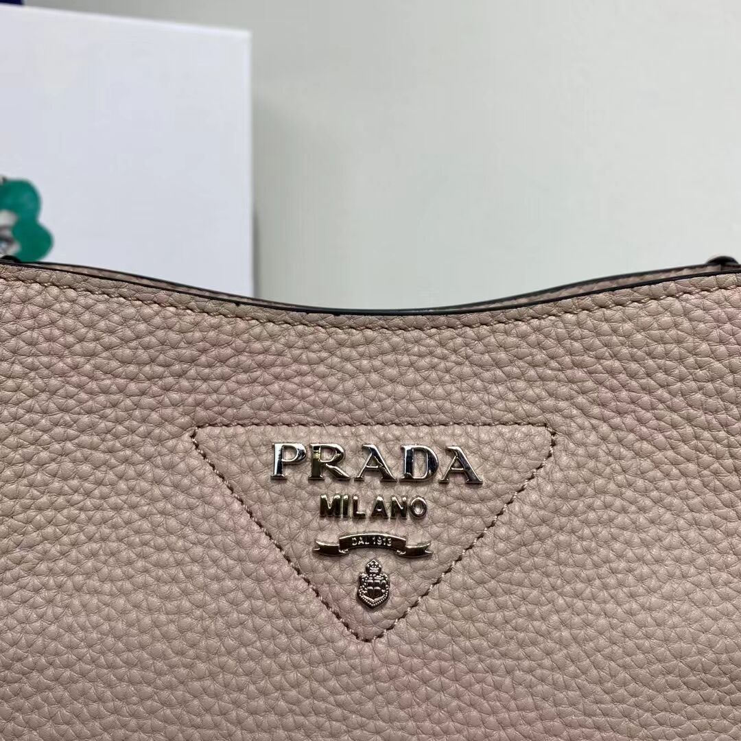 Prada Leather mini shoulder bag 1BH191 pink